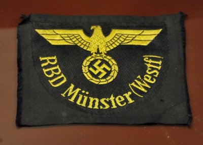 Nazi uniform patch - RBD Reichsbahndirektion Mnster (Westfalen)
