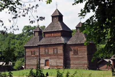 Church of the Resurrection (Voskresenska), 1789, Pyrohiv Museum of Folk Architecture