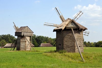 Octagonal windmill from Shyriaieve village in Putyvlskyi district, Sumy Region