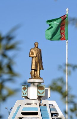 The first president of independent Turkmenistan, Saparmurat Niyazov