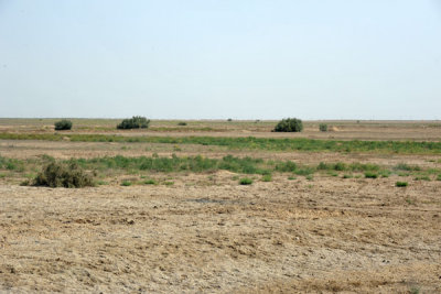 The arid plains between Ashgabat and Mary