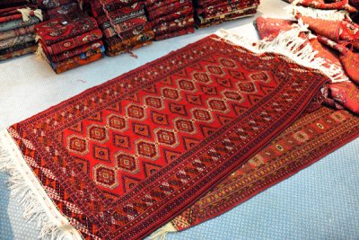 I didn't plan on buying a carpet so early in the trip, but Ashgabat is a great place to do so