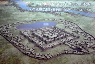 Artists impression of Gonur at its peak during the Bronze Age ca 3000 BC