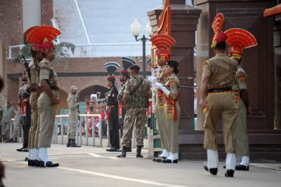 Military display at the Wagah Border