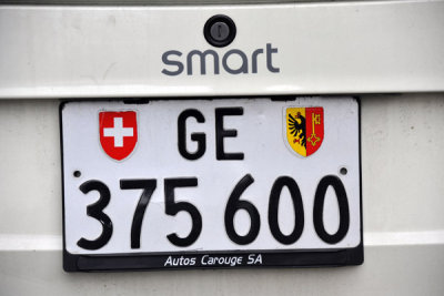 Swiss License Plate, Geneva 