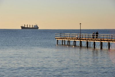 The pier at the end of Archiepiskopou Makarou III Street, Limassol