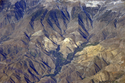 Mountain oasis in the High Atlas, Morocco (N30 45/W008 50)