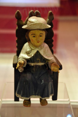 Atocha boy carved in polychrome wood