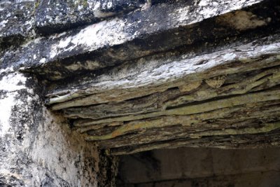 1200+ year old wooden beams supporting the roof of an intact chamber, Central Acropolis