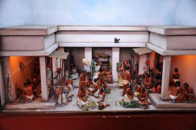 Diorama of a Mayan market, National Archaeological Museum