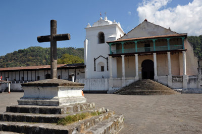 The plaza in front of the church, Santiago Atitln