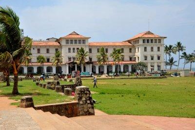 Galle Face Hotel and the southern end of the Galle Face Green