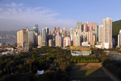 Victoria Park from the Park Lane Hotel, Causeway Bay