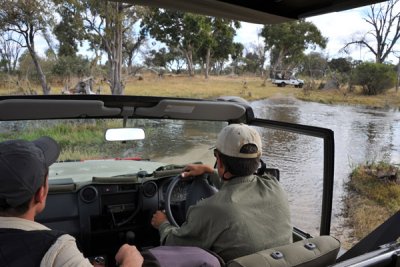 Our turn in Simon's shiny new Land Cruiser