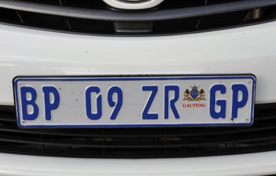 Gauteng License Plate