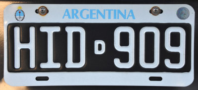 Licence Plate - Argentina