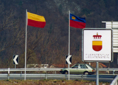 Entering the Fürstentum Liechtenstein