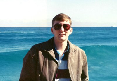 On the beach in Florida, January 1994