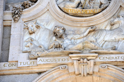 Sculpture group over the south entrance to the Royal Palace, Madrid