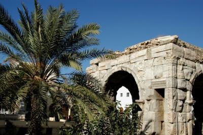 Arch of Marcus Aurelius from the Roman days of Tripoli