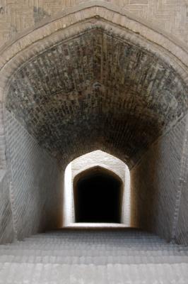 Steps descending to an underground cistern near the Jameh Mosque