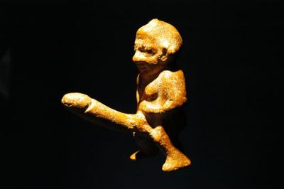 Bes statuette found during excavation of the communal men's toilets at Ephesus