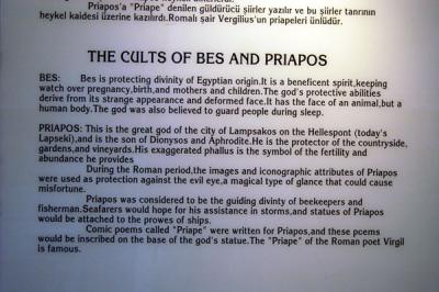 Description of the Cults of Bes and Priapos, Ephesus Museum