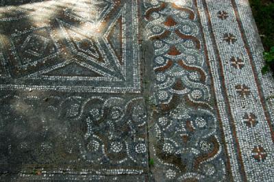 Floor mosaic, Ephesus Museum courtyard