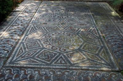Floor mosaic, Ephesus Museum courtyard