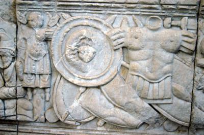 Warrior relief, Domitian Temple