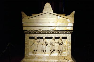 Satrap Sarcophagus, Royal Necropolis of Sidon, 5th C. BC