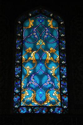 Stained glass window, Twin Pavilions