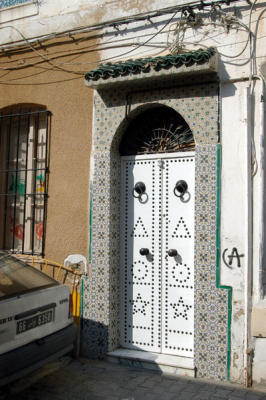 Doorway in the medina, Rue Sidi Zahmoul