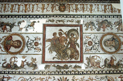 Mosaic from the Trajan Baths, Acholla (40 km north of Sfax) among the oldest in Roman Africa