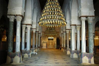 Prayer hall of the Great Mosque of Kairouan