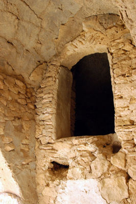 One of the beehive like ghorfas used to store grain