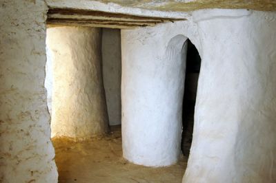 Restored chamber behind the mosque, Douiret