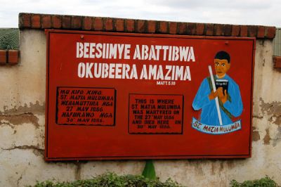Site of the martyrdom of St. Matia Mulumba 1886