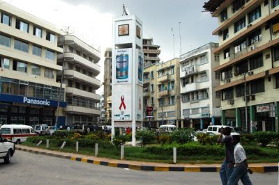 Clock Tower Roundabout at Railway Street and Samora Ave, Dar es Salaam