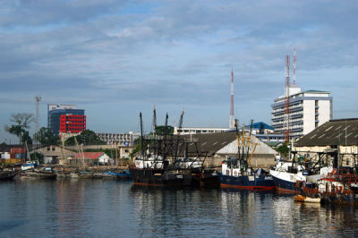 Dar es Salaam Harbor from the Zanzibar Ferry