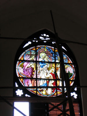 Stained glass window, Lutheran Church, Dar es Salaam