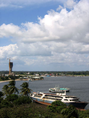 View of Dar harbor from church tower