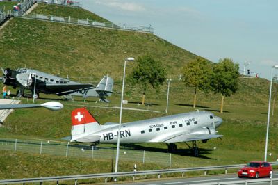Swissair DC-3 on display at MUC (HB-IFN)