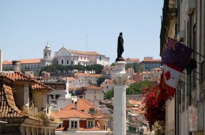 Statue of Dom Pedro IV from Calada do Duque