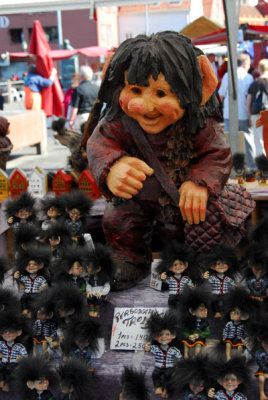 Troll, Torget market, Bergen