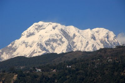 Annapurna South (7219m/23,683ft) & Annapurna I (8091m/26,545ft) the worlds 10th highest mountain