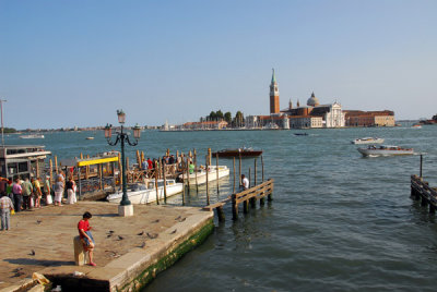 Boat dock at the Molo adjacent to Piazzetto San Marco