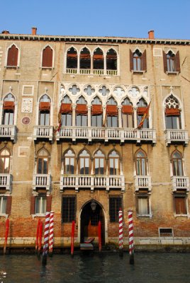 Ca Foscari, a Venitian Palazzo on the Grand Canal built ca 1452 by Doge Francesco Foscari