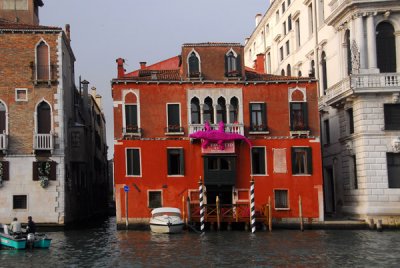 The cute Ca Favretto on the Grand Canal of Venice, now the Residenza dEpoca Casa Favretto San Cassiano Hotel