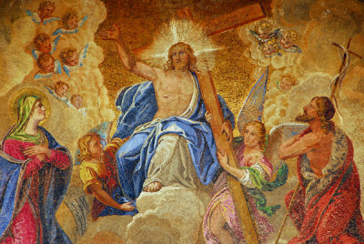 San Marco Mosaic - The Last Judgement over the main portal of western faade, 1836, by L. Querena